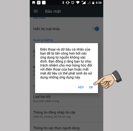 Bật không rõ nguồn gốc